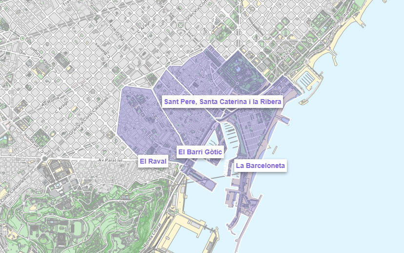 barrios ciutat vella