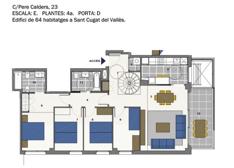 vivienda de primera mano con piscina comunitaria en sant cugat