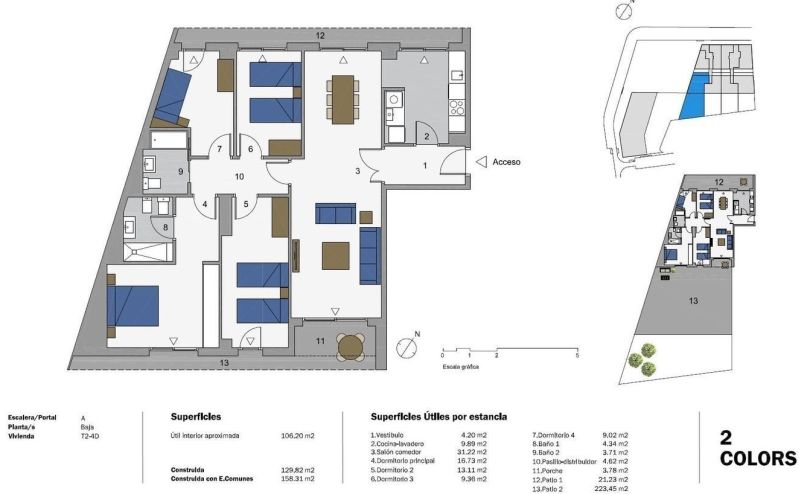 plano de vivienda de obra nueva en mollet del valles