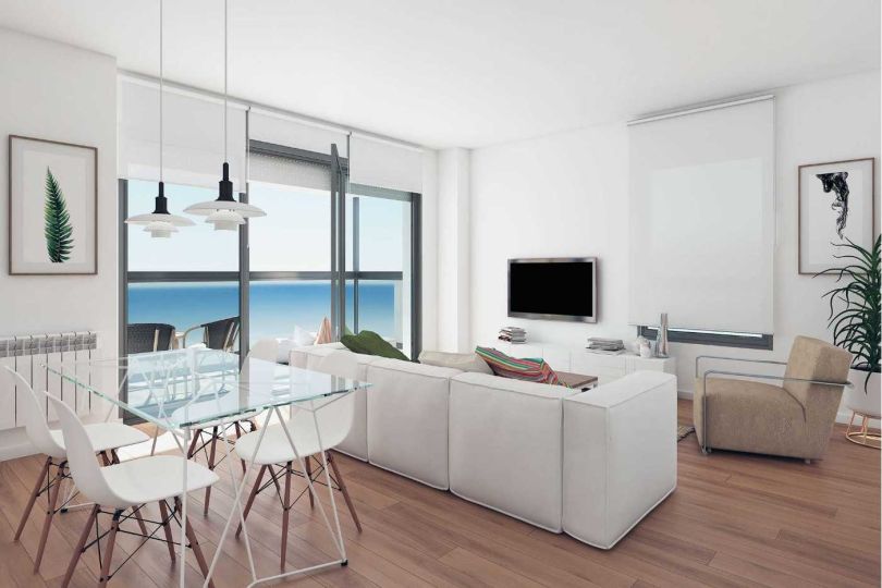 vivienda de obra nueva en primera linea de mar en mataro