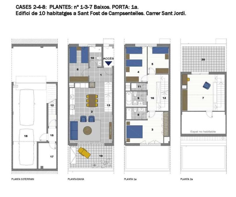 plano de casa adosada nueva en sant fost
