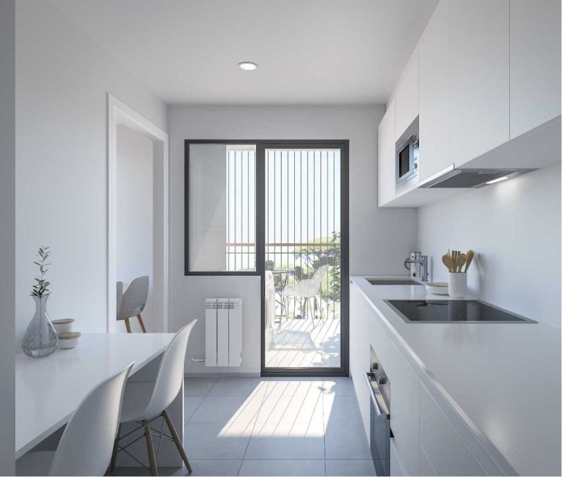 cocina de piso de obra nueva en sant fost de campsentelles