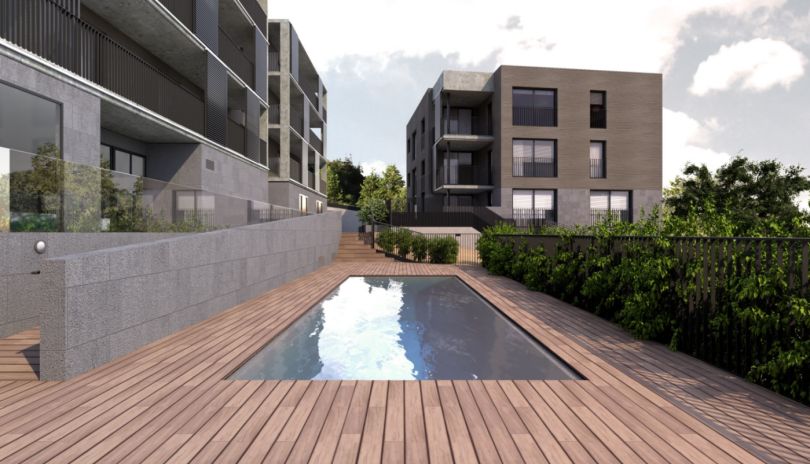 pisos de lujo con piscina comunitaria en sant cugat