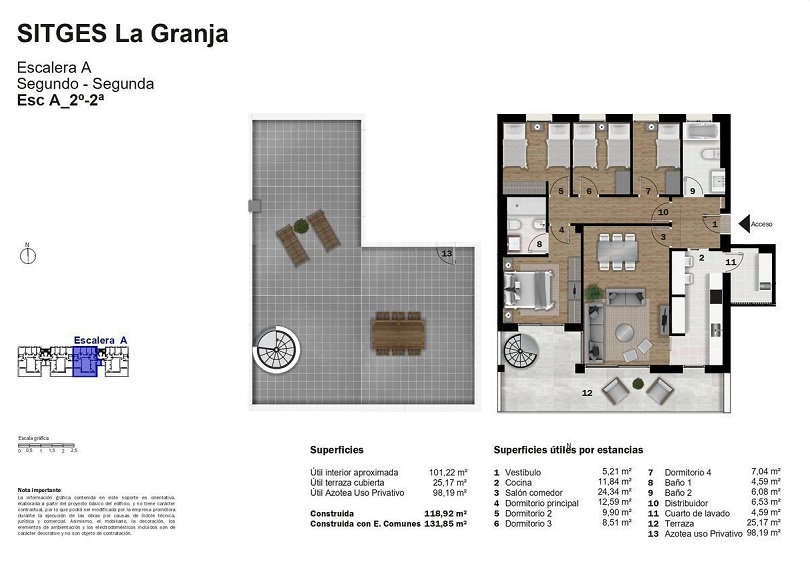 plano de piso de la promocion lanius roig