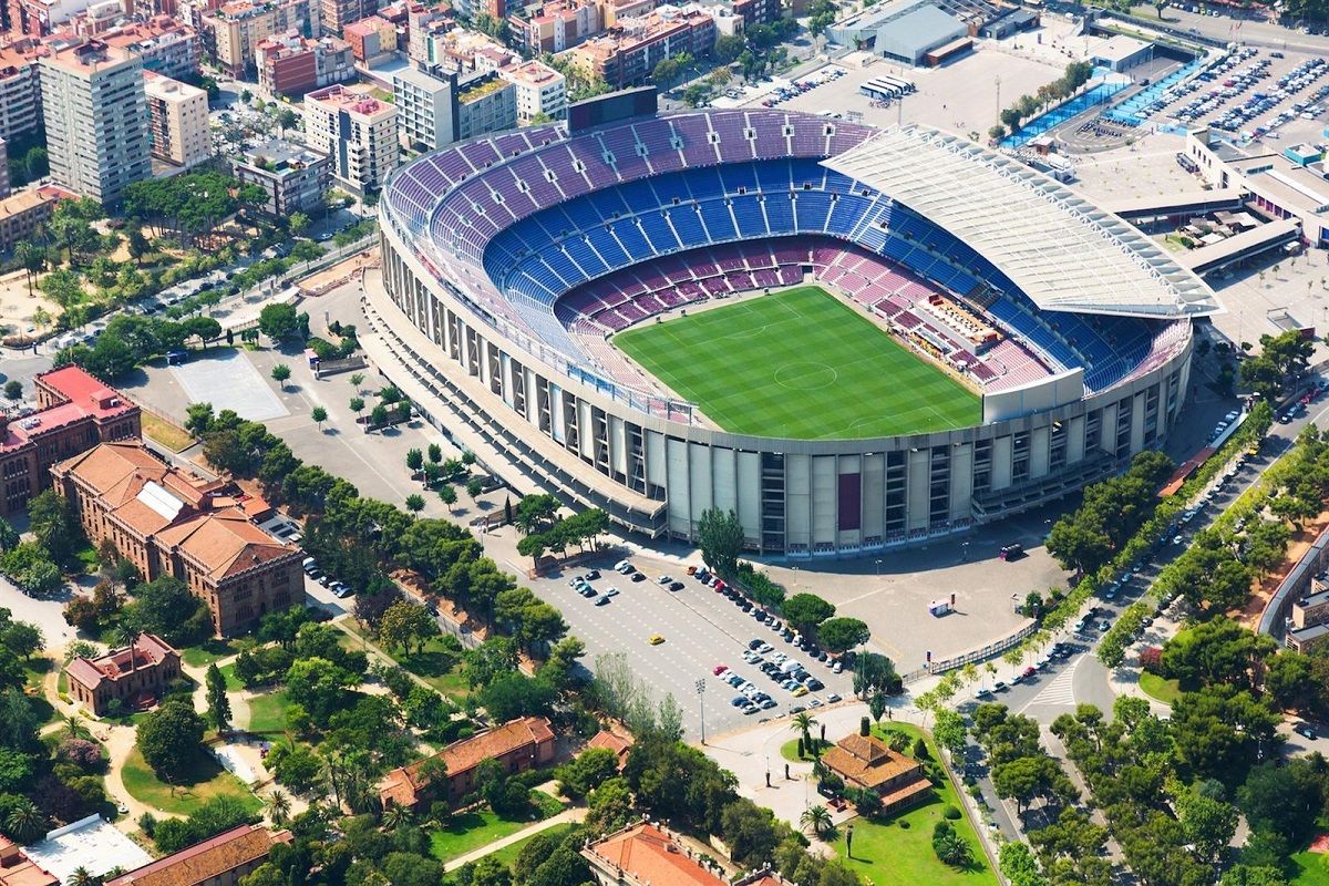 vista aérea del Camp Nou