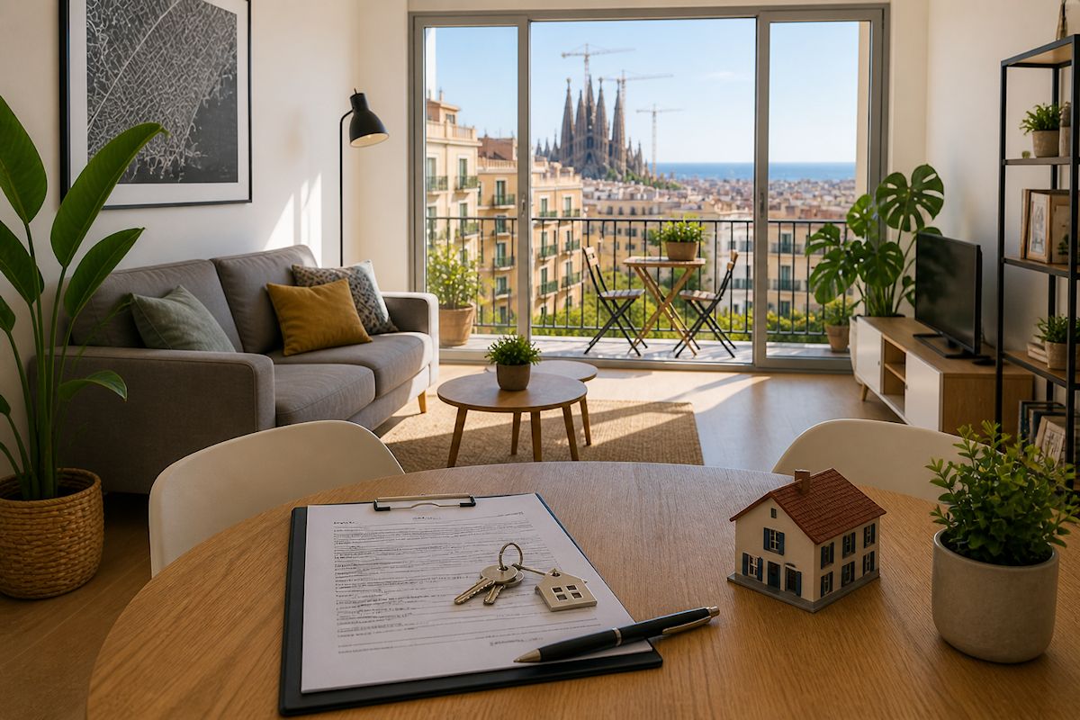 Apartamento en Barcelona preparado para alquiler de larga duración