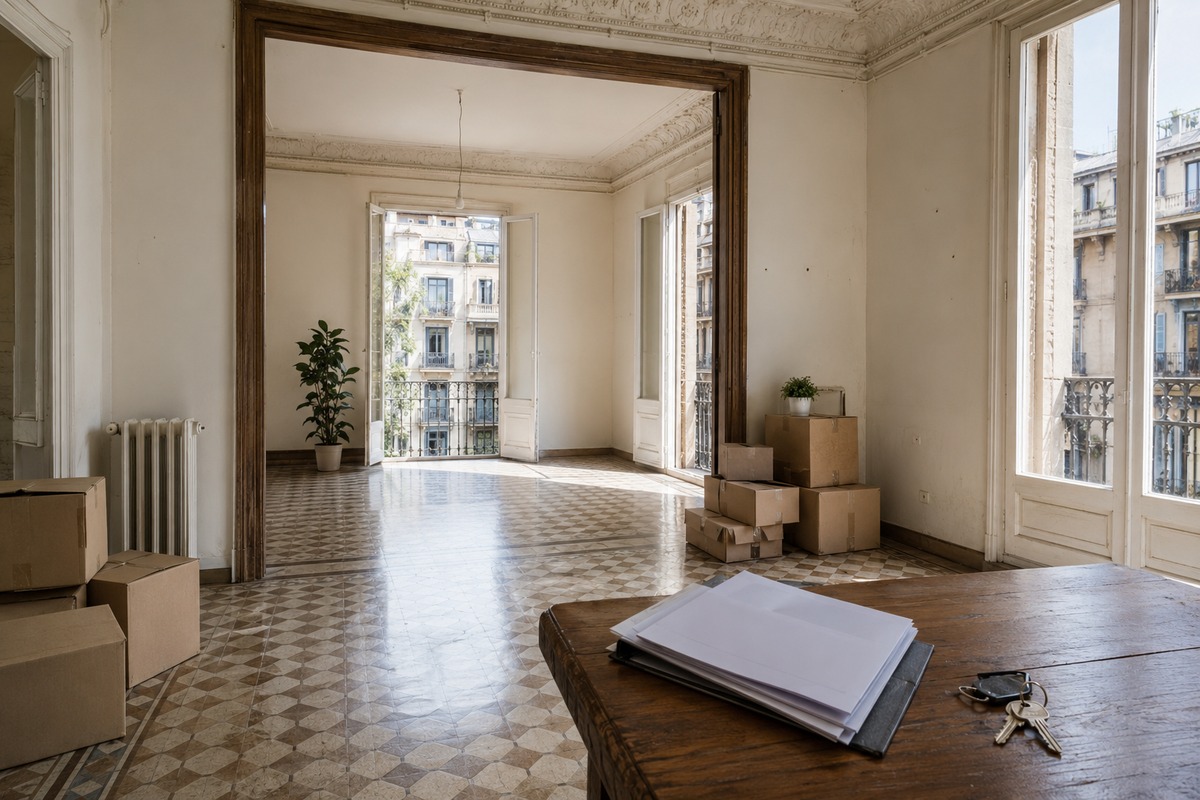 Piso heredado en barcelona preparado para vender